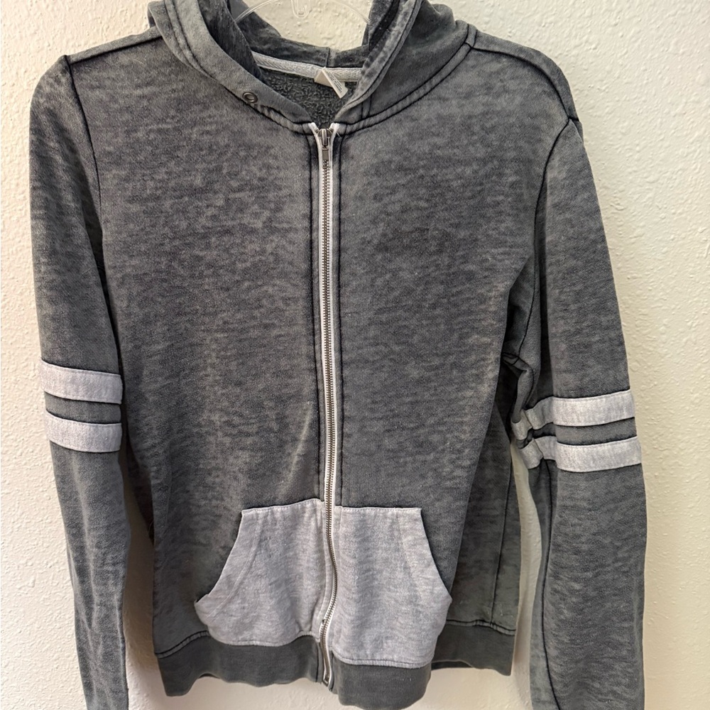 Zine Clothing Charcoal and Light Gray Kids Hoodie